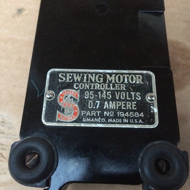 Featherweight Bakelite Singer Sewing Machine Motor Foot Controller ...