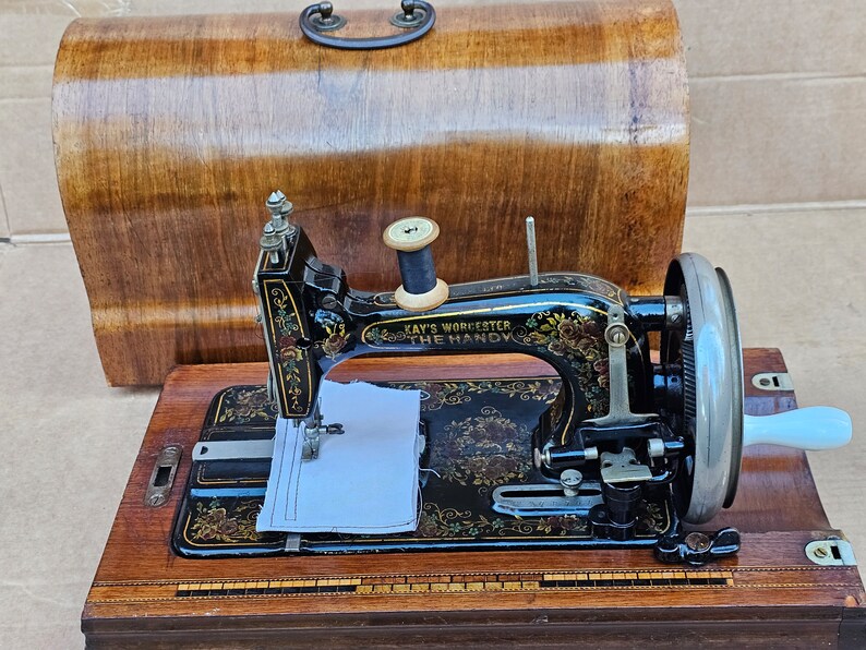 Antique Kays Worcester the Handy Hand Crank Sewing Machine SEE VIDEO Etsy