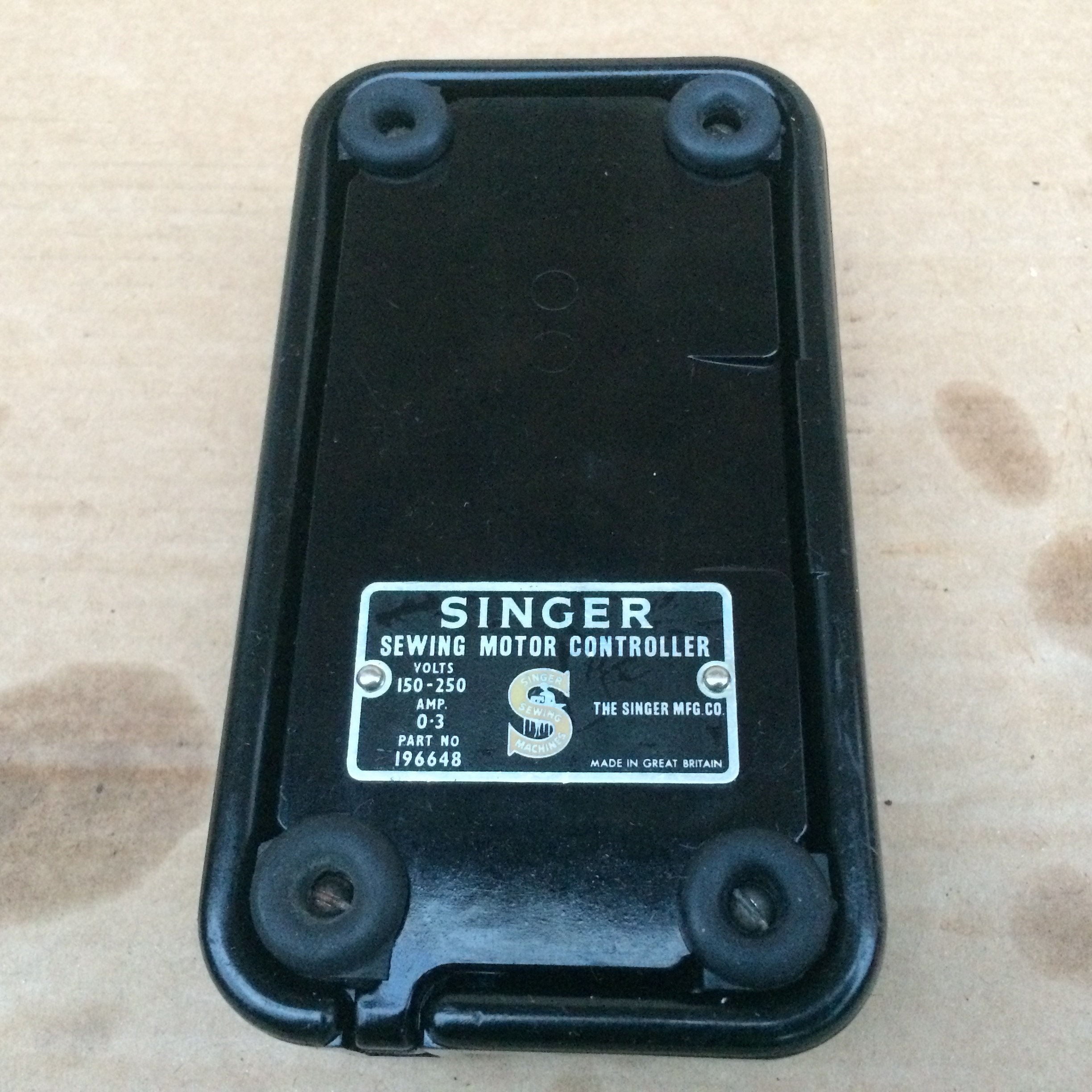 Bakelite Singer Sewing Machine Motor Foot Controller (foot Pedal) - Etsy