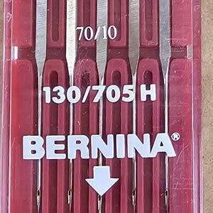 Agulhas para máquina de costura Bernina: tamanho 70/10, tipo 130/705H - pacote com 5