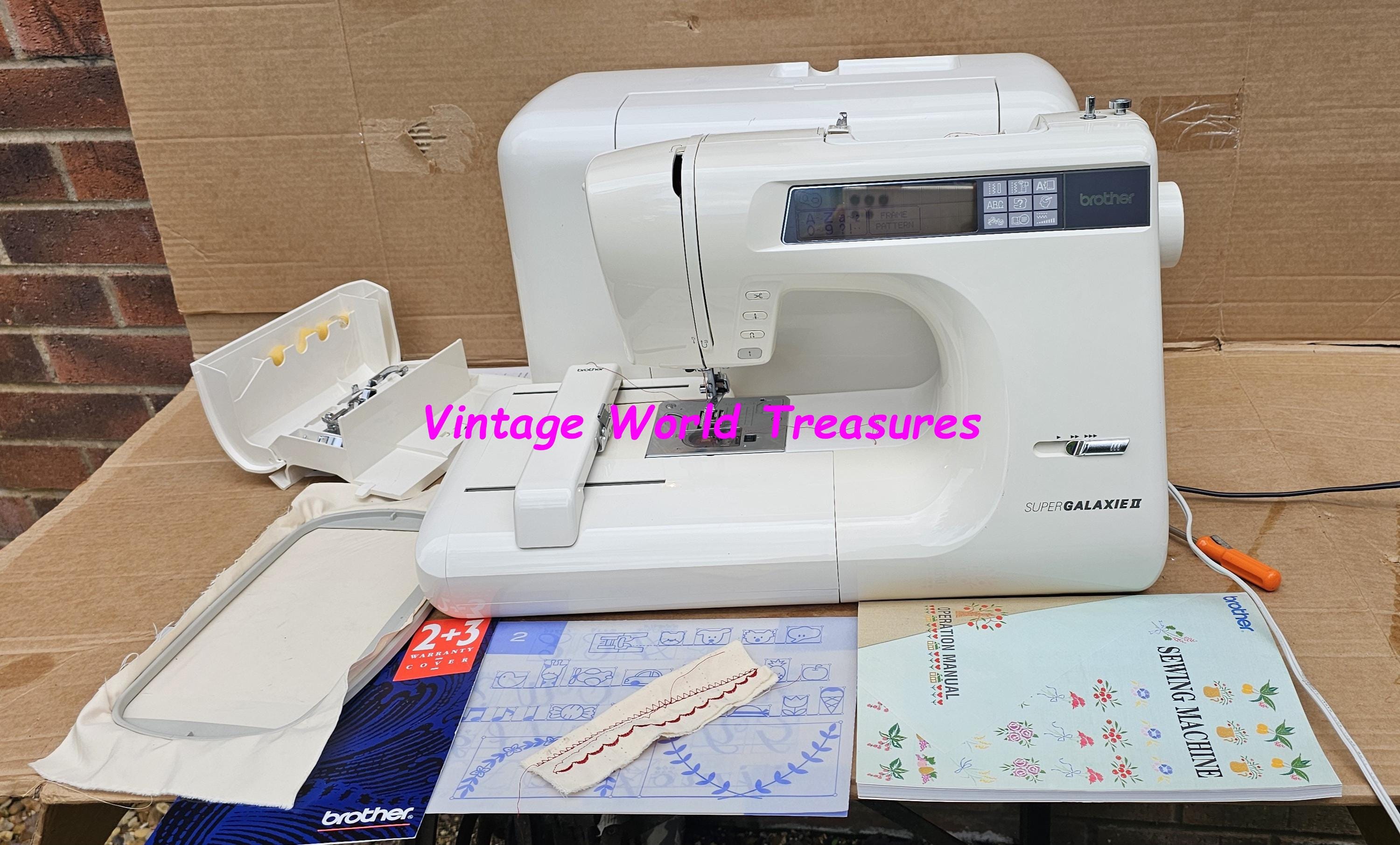 Brother Super Galaxie II Model 895 Embroidery Sewing Machine With