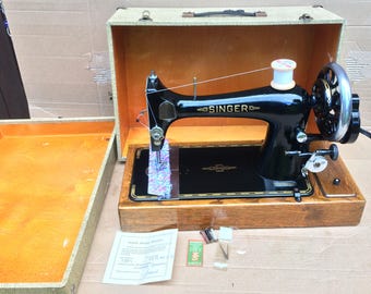 シンガー 99、99K ヴィンテージ 手回しミシン（ボタンホール