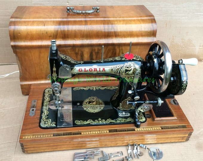 Beautiful Gloria Hand Crank Vintage Sewing Machine Etsy