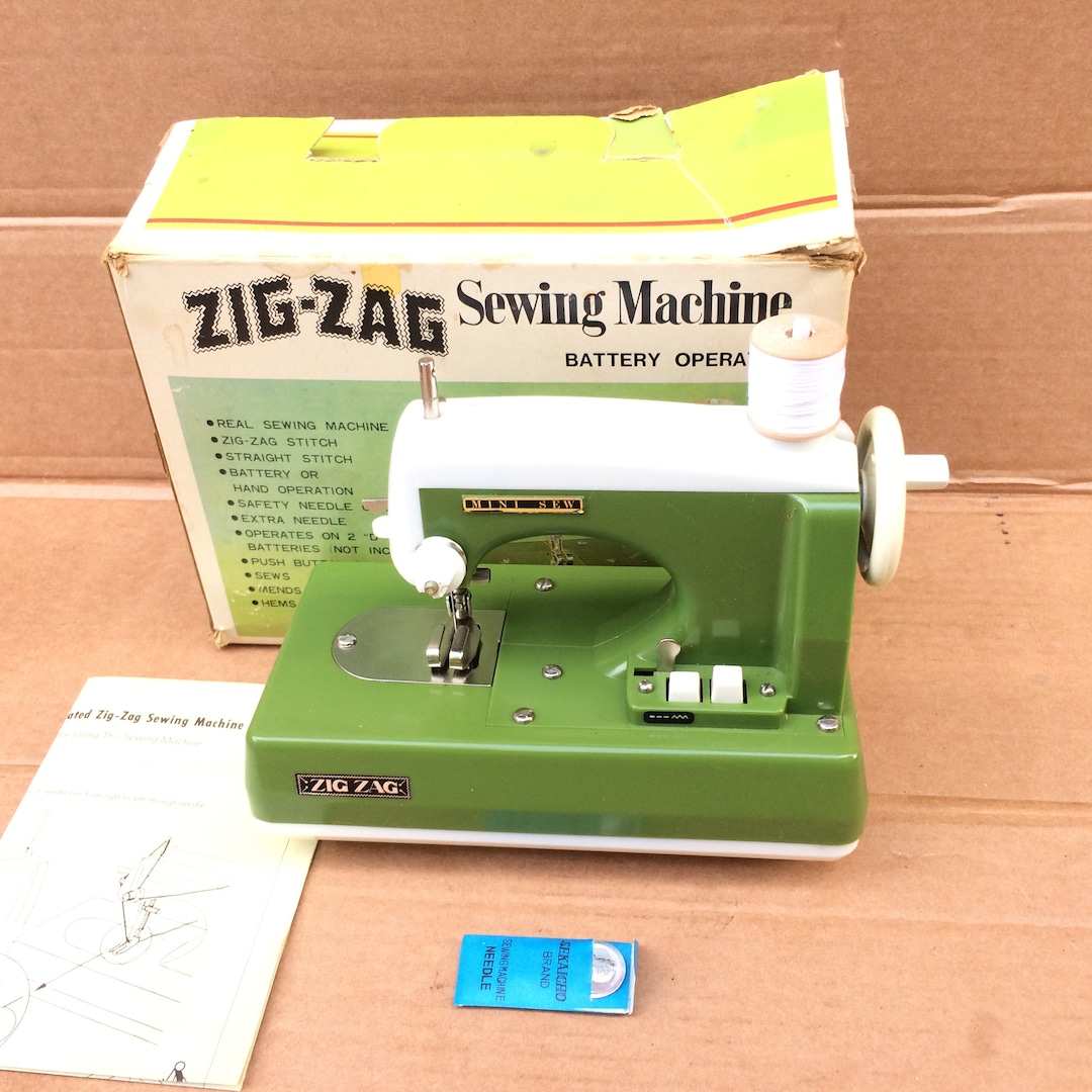 Zigzag Toy, Miniature Child's Battery Operated Sewing Machine Etsy