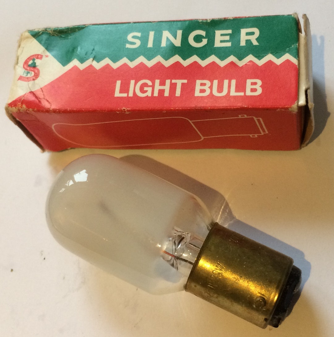 Vintage Singer Sewing Machine Light Bulb Etsy