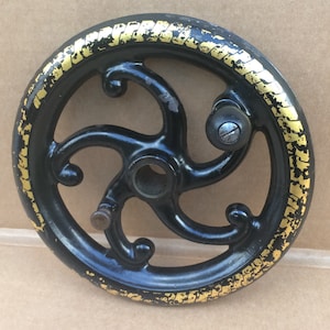 Antique Jones Serpentine Sewing Machine Balance Wheel