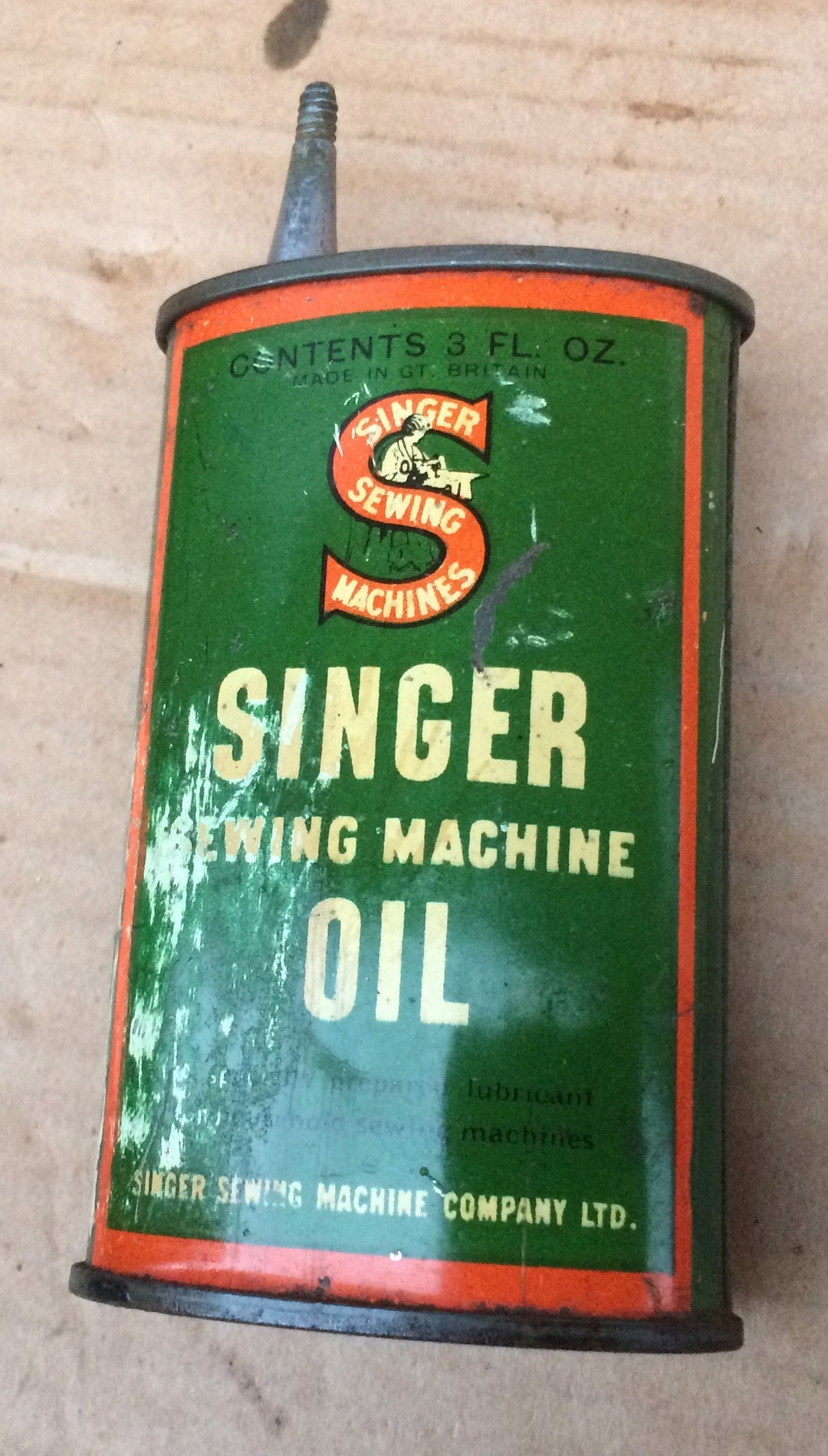 Vintage Singer Sewing Machine Oil Can / Oiler Etsy