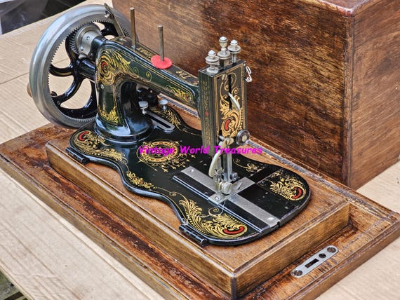 The Climax (kay & Co.) Fiddle Base Hand Crank Sewing Machine With