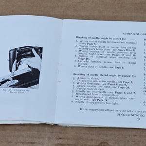Singer Model 306, 306K Sewing Machine Instruction Manual Vintage - Etsy