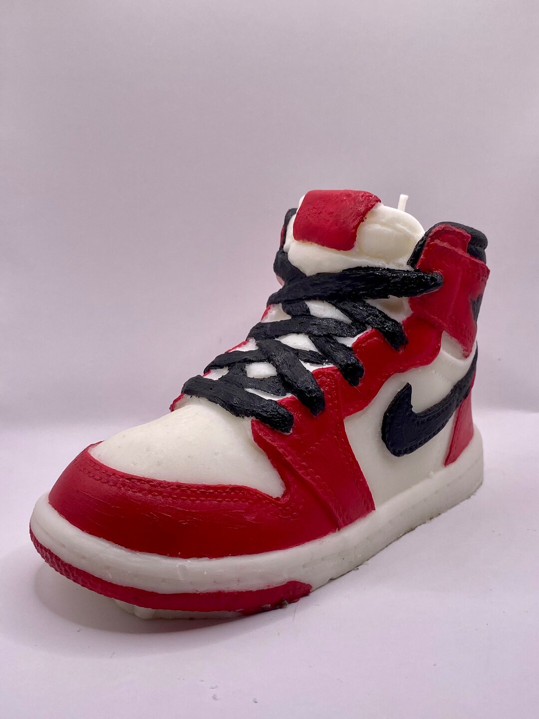 Red Jordan 1 Shoe Candle Etsy