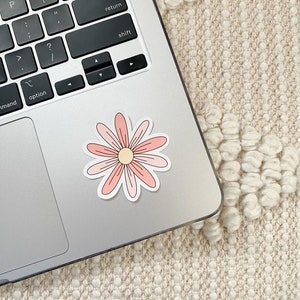 Daisy flower sticker decal, for car , window, laptop, girl