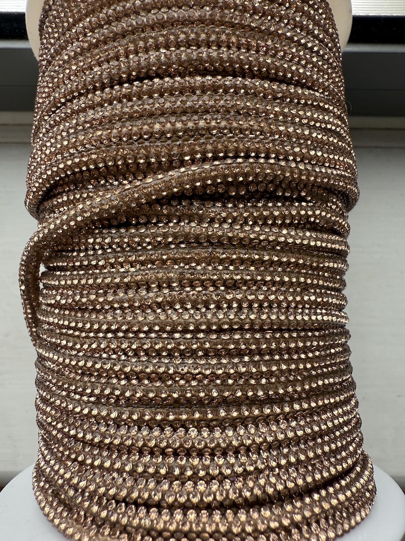 Sparkly Rhinestone Cord – 4mm Macrame Rope, Craft Supply (45 Meter ...