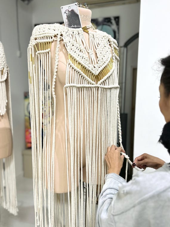 Fashion Macrame Online Video Course / Bia Cape Festival / Boho Dress - Etsy