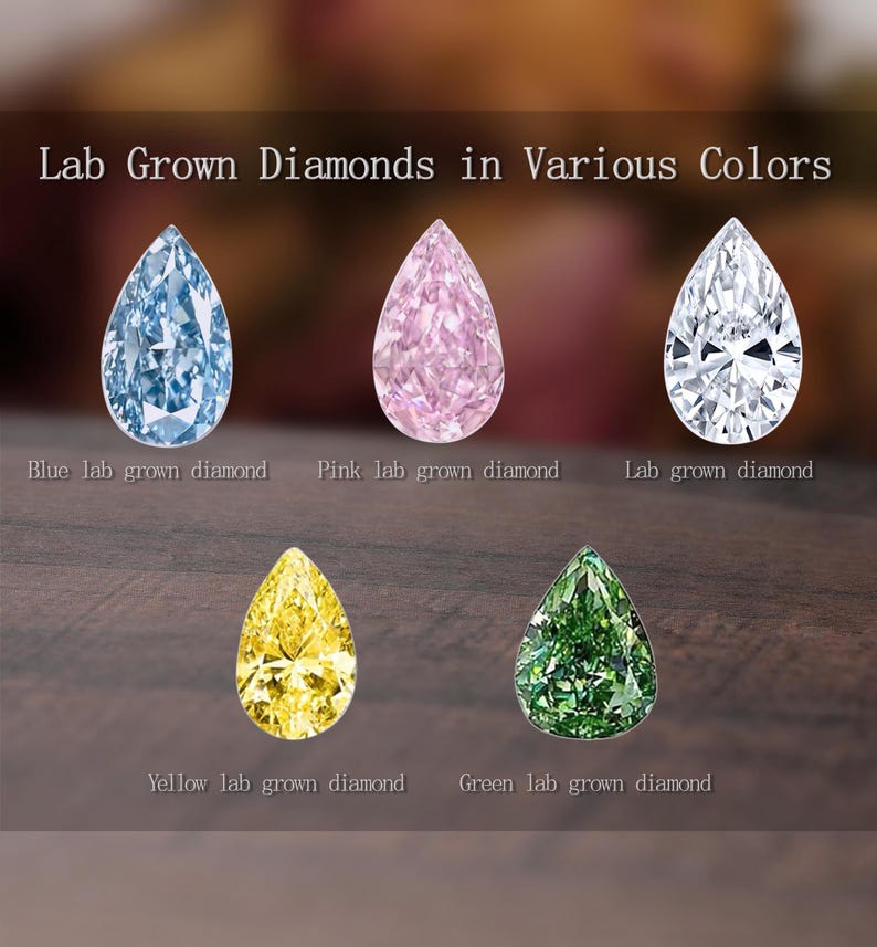 Förlovningsring med labbodlad diamant, oval diamantring, unik diamantring i massivt gult guld, tunn ring, delikat vigsellöfte för kvinnor bild 9