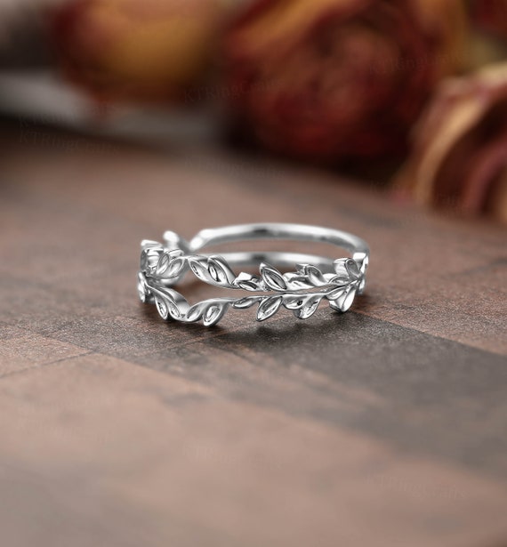 Jude Jewelers Oxidized Stainless Steel Leaf Wrap Thumb Ring - Vintage Retro Design, Hypoallergenic, Nickel Free - View #4