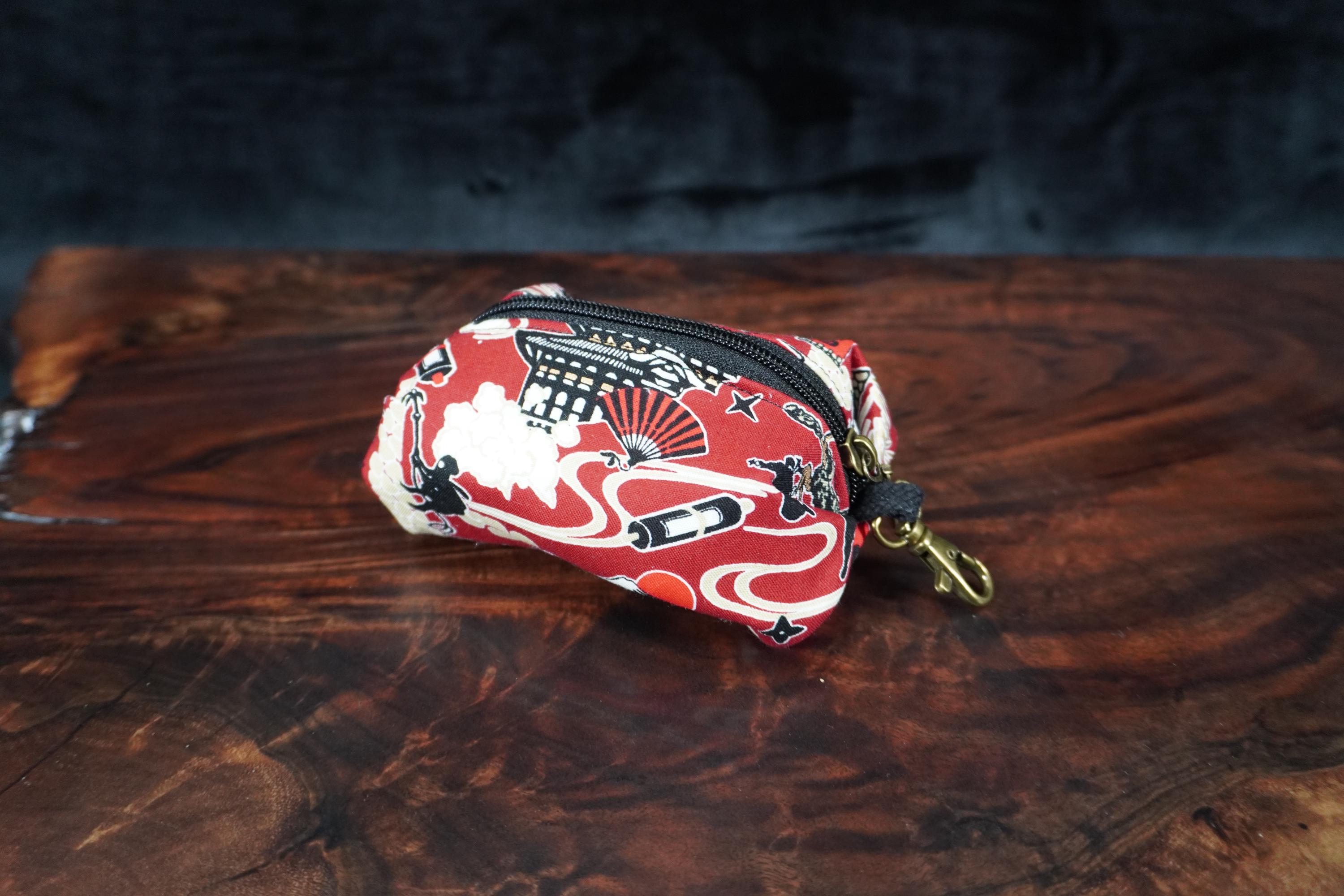 Ninja - Soft Small Boxy Clip-on Pouch / Coin Purse / Gift