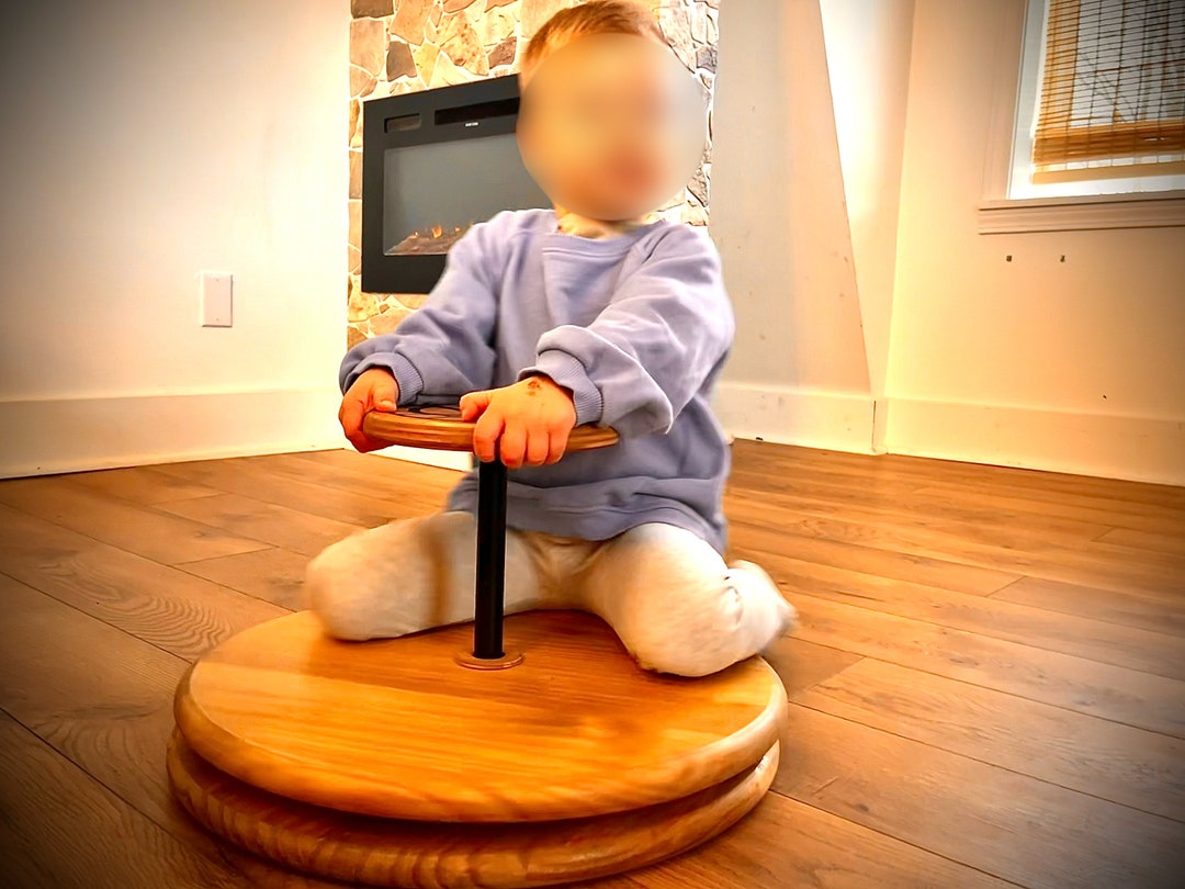 Handcrafted Wooden Sit and Spin Etsy Australia
