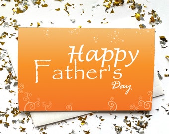 Happy Father's Day Printable Card / Father's Day Card Template / Instant Download