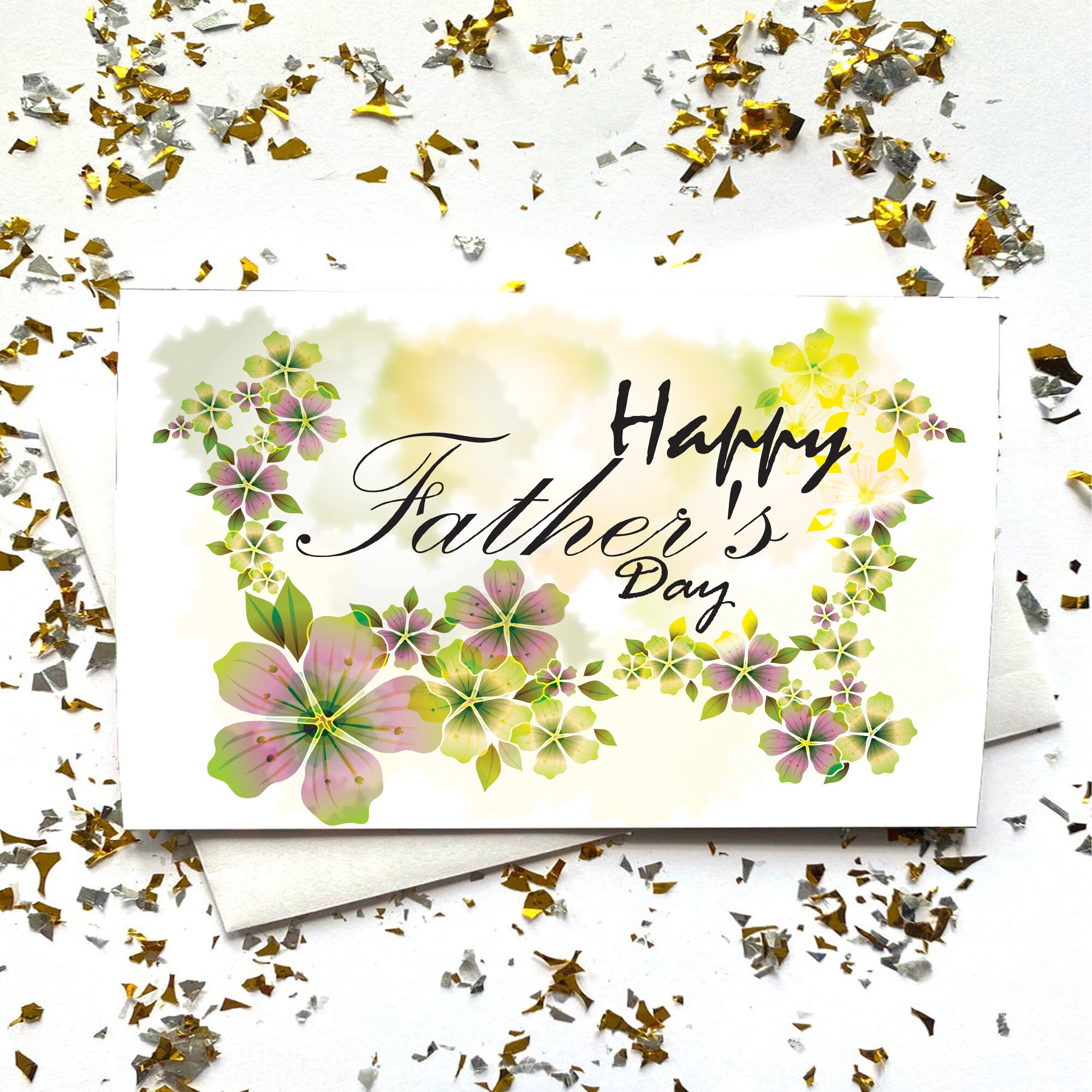 Happy Father's Day Printable Card / Father's Day Card Template