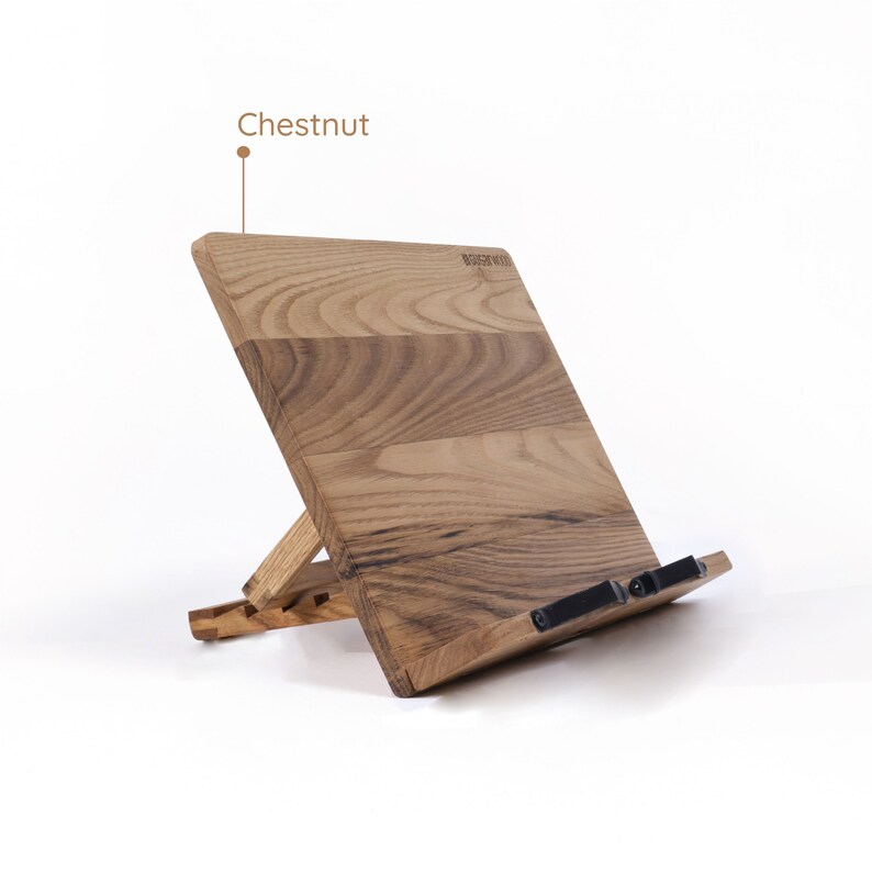 Personalized Cookbook Stand. Adjustable Wooden Book and Etsy