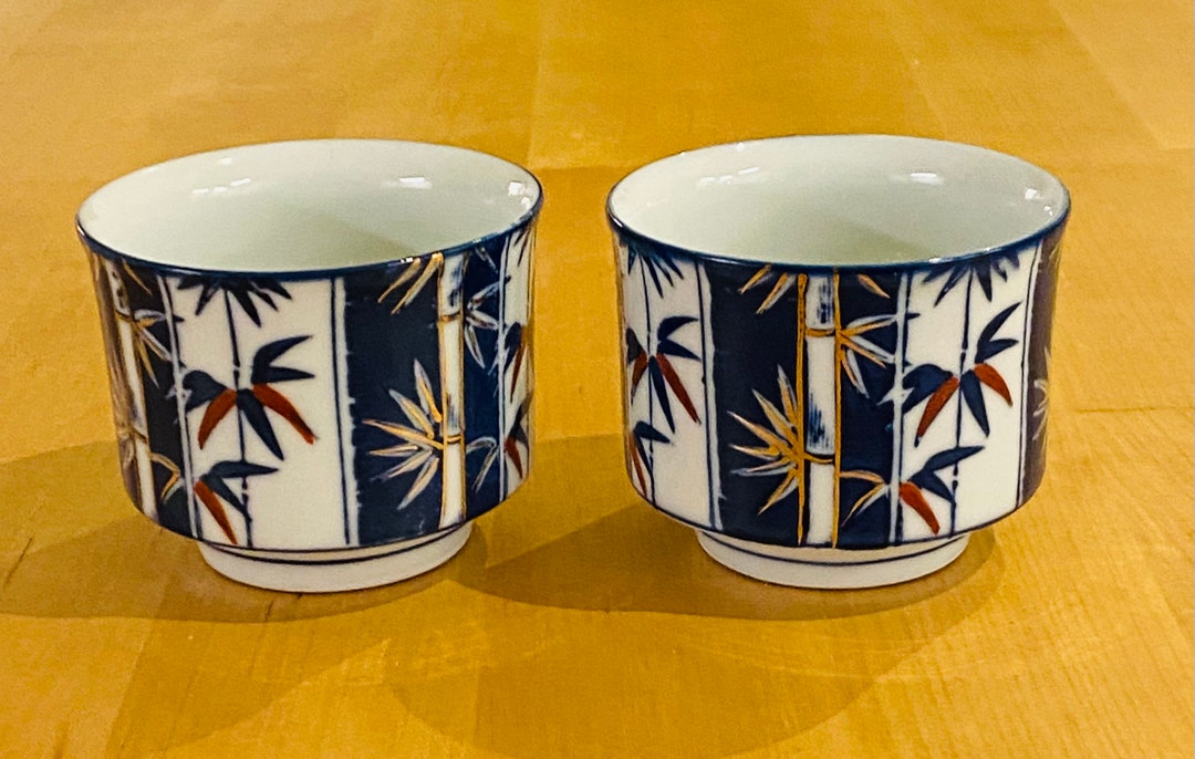 A Lovely Pair of Japanese Green Tea Cups Etsy