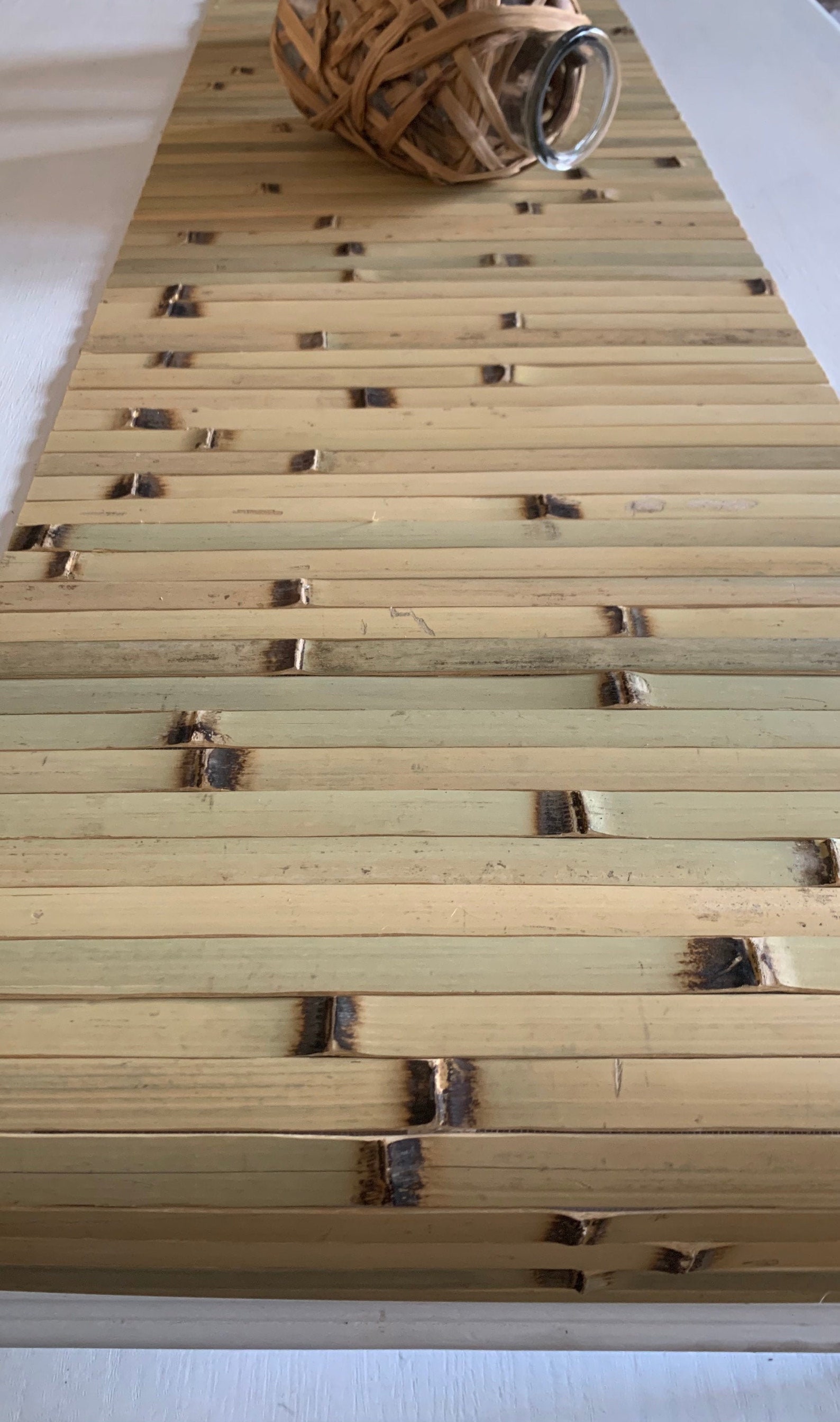 Bamboo Table Runner/Island Centerpiece/Table Runner/Bridal Etsy