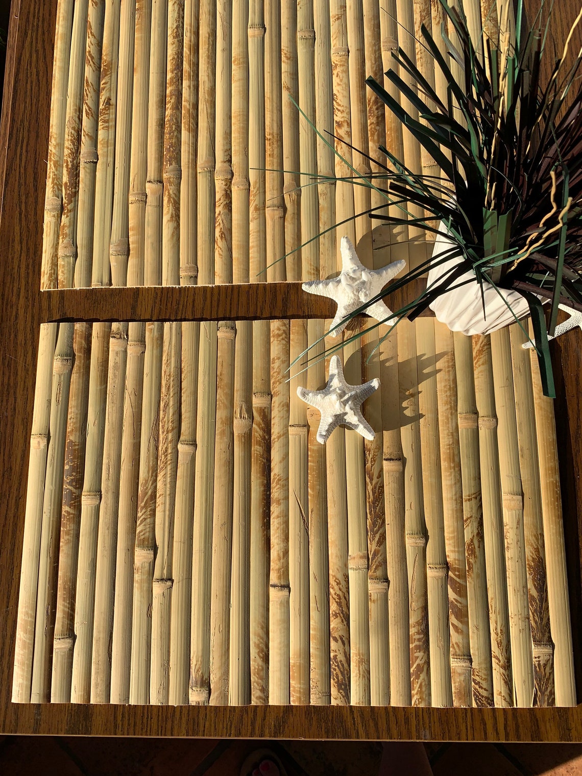 Bamboo Placemats/Table settings/ Boho Placemats/Natural Etsy