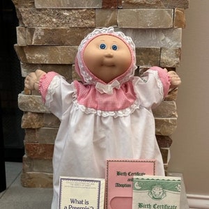 Cabbage Patch Girl Preemie Doll 1984 Coleco