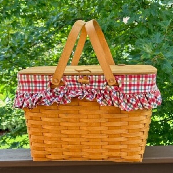 Longaberger Picnic Basket Etsy