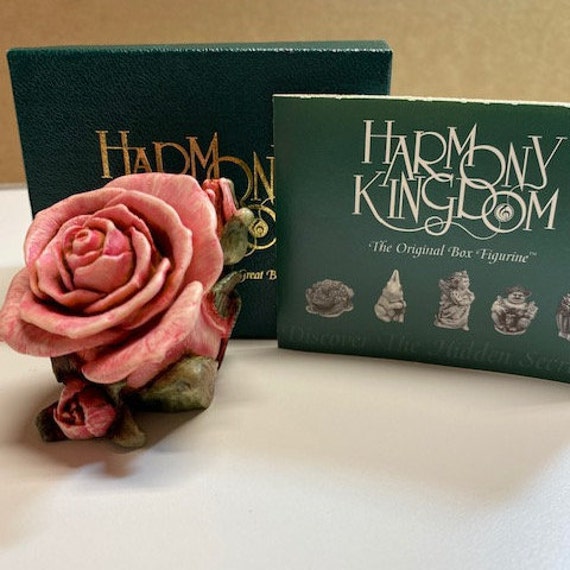 Harmony Garden Harmony Kingdom Single Pink Rose #865/3600 Made in England 1996