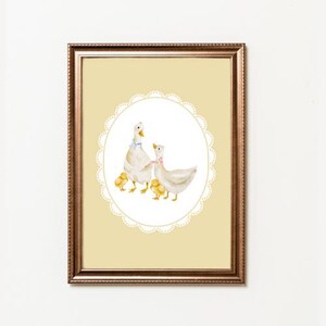 Ducklings Print | Nursery Printable Wall Art | Vintage Nursery Prints | Digital Wall Décor | Cottagecore | Prints