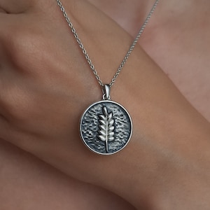 Oxidierte Sterling Silber Demeter Halskette: Griechischer Mythologie Schmuck