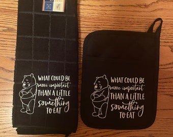 Winnie the Pooh Kitchen Towel & Pot Holder