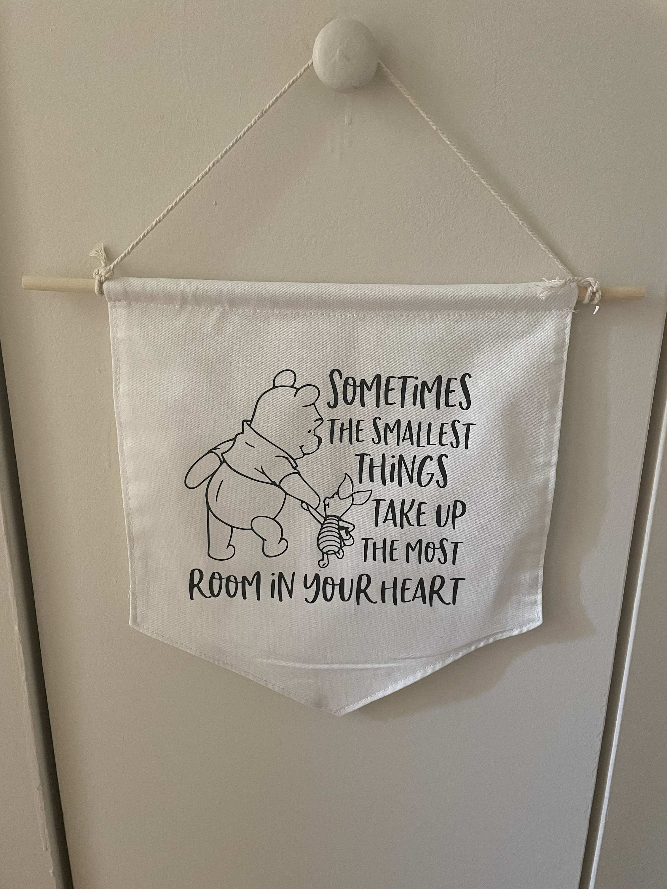 Winnie the Pooh White Banner