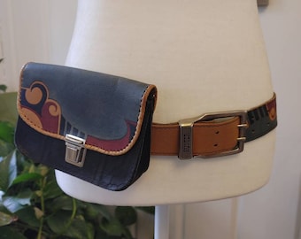 Vintage Leather Belt Bag by Hunter