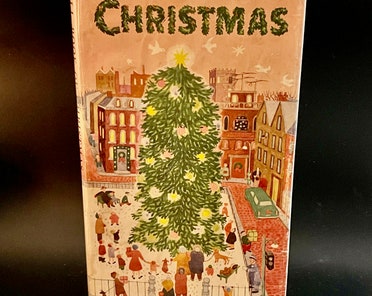 洋書 50years ofChristmasTables 1954 the Tall Book of Christmas 1st Printing Harper and Brothers W