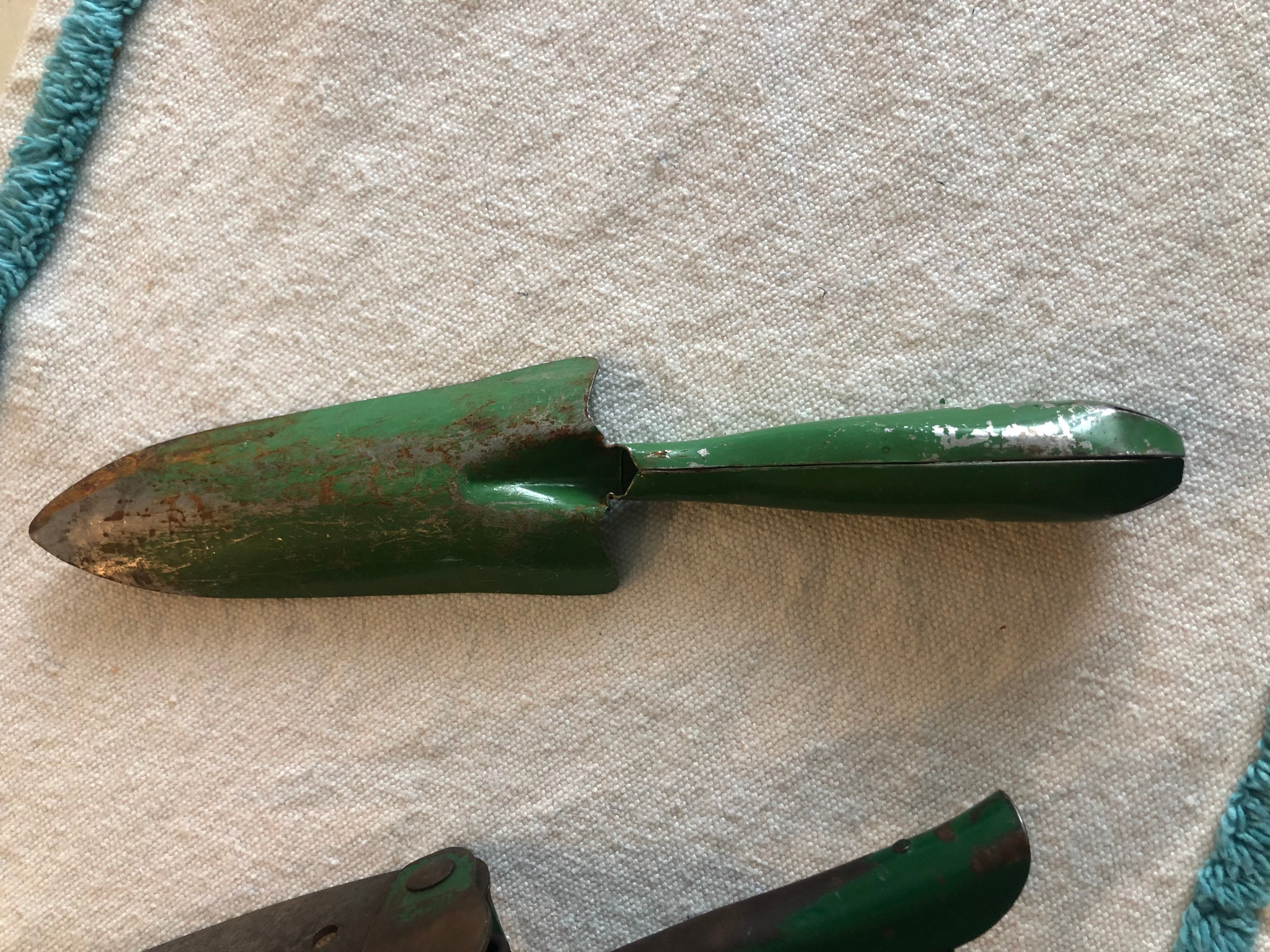 Vintage Gartengeräte Vintage Garten Werkzeuge Metall grün