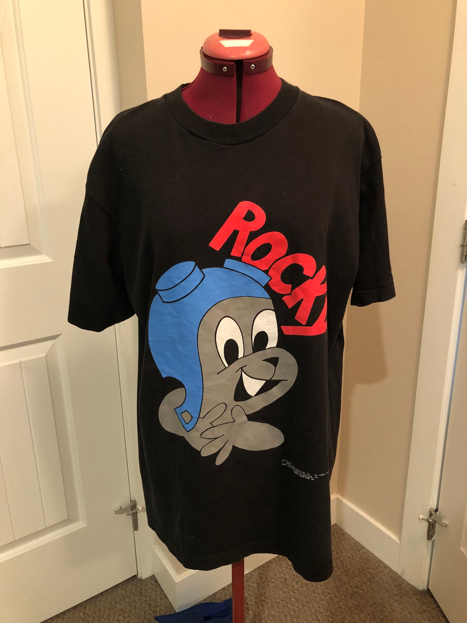 Rocky & Bullwinkle 1991 T-shirt / 90s tee / 90s cartoon / | Etsy