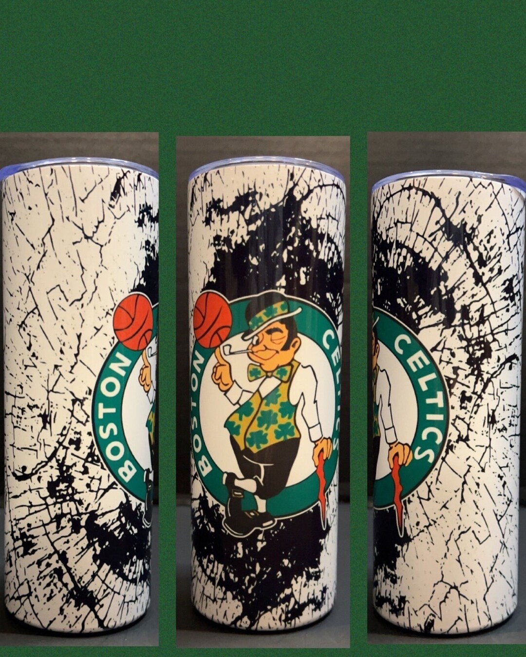 Shattered Boston Celtics Tumbler - Etsy