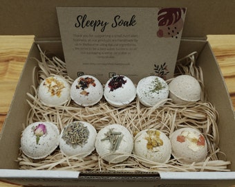 Mixed Natural Small Bath Bomb Gift Set Pack of 10