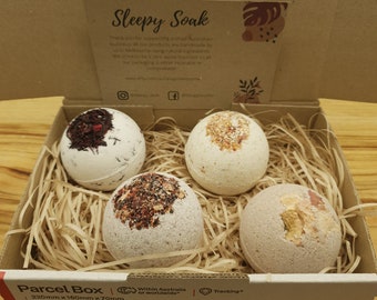 Mixed Natural Large Bath Bomb Gift Set Pack of 4