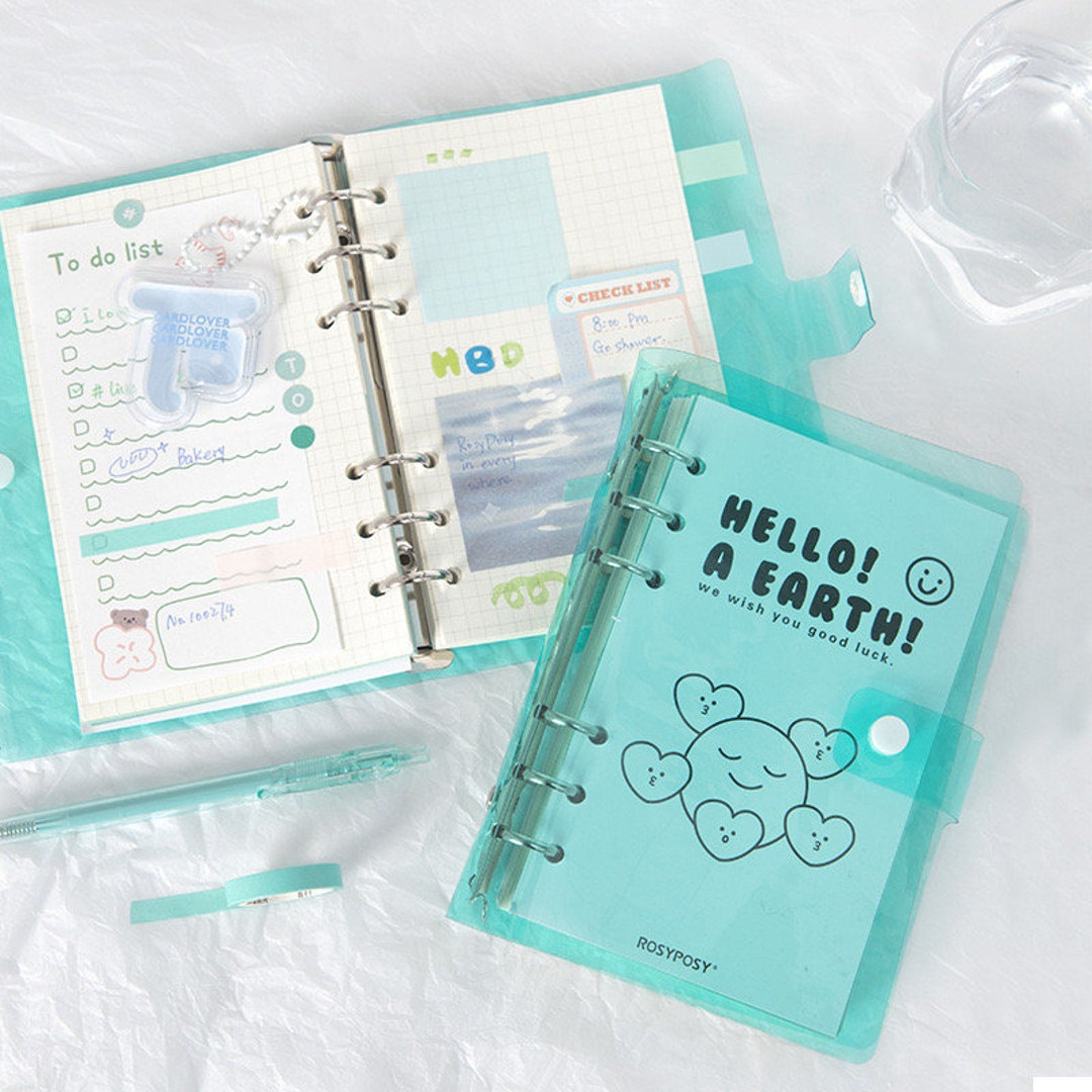 100 Sheets Korean Cute Cartoon Notebook Loose Leaf Detachable Book Kawaii  Bear Scrapbook Journal Planner Notebook
