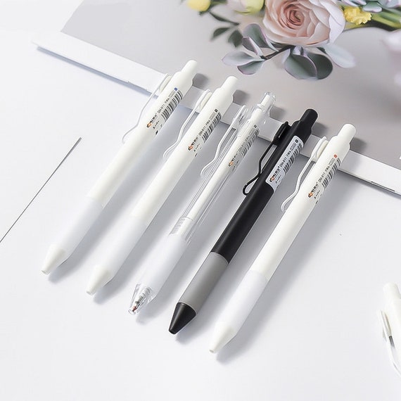 Pluma de gel de tinta negra Micro Point de 0 5 mm Pluma de gel