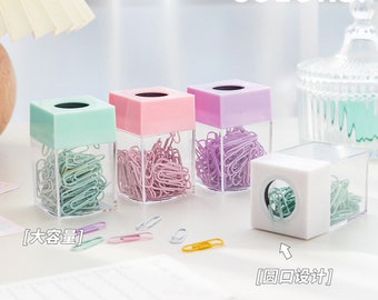 Clips en colores pastel para material de oficina, diarios, libros y más