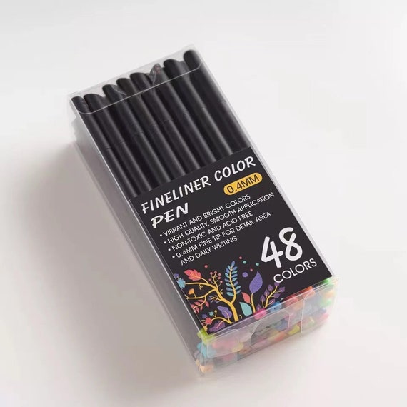 Fineliner Pens, 24 Bright Colors Fine Point Pens Colored Pens For Journaling  Note Taking Writing Drawing Coloring
