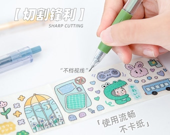 1 stück Jäten und Schneiden Stift Cutter Handwerk Werkzeug Push-Typ Stift Messer Kunst Papier Schneiden Carving Werkzeuge Für Scrapbooking Schablone