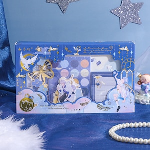 The falling Stars Sticky Notepad Set -  Memo Pad - Write Message on Notes Decorative Notepad - Note paper Memo