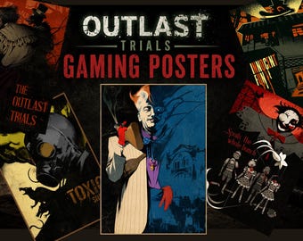 Outlast Trials Horror-Spiel A4-Poster-Kollektion – 20 Designs