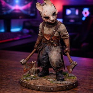 Dead by Daylight - The Huntress Chibi Model - 18cm Unpainted Model / Keychain Collectible