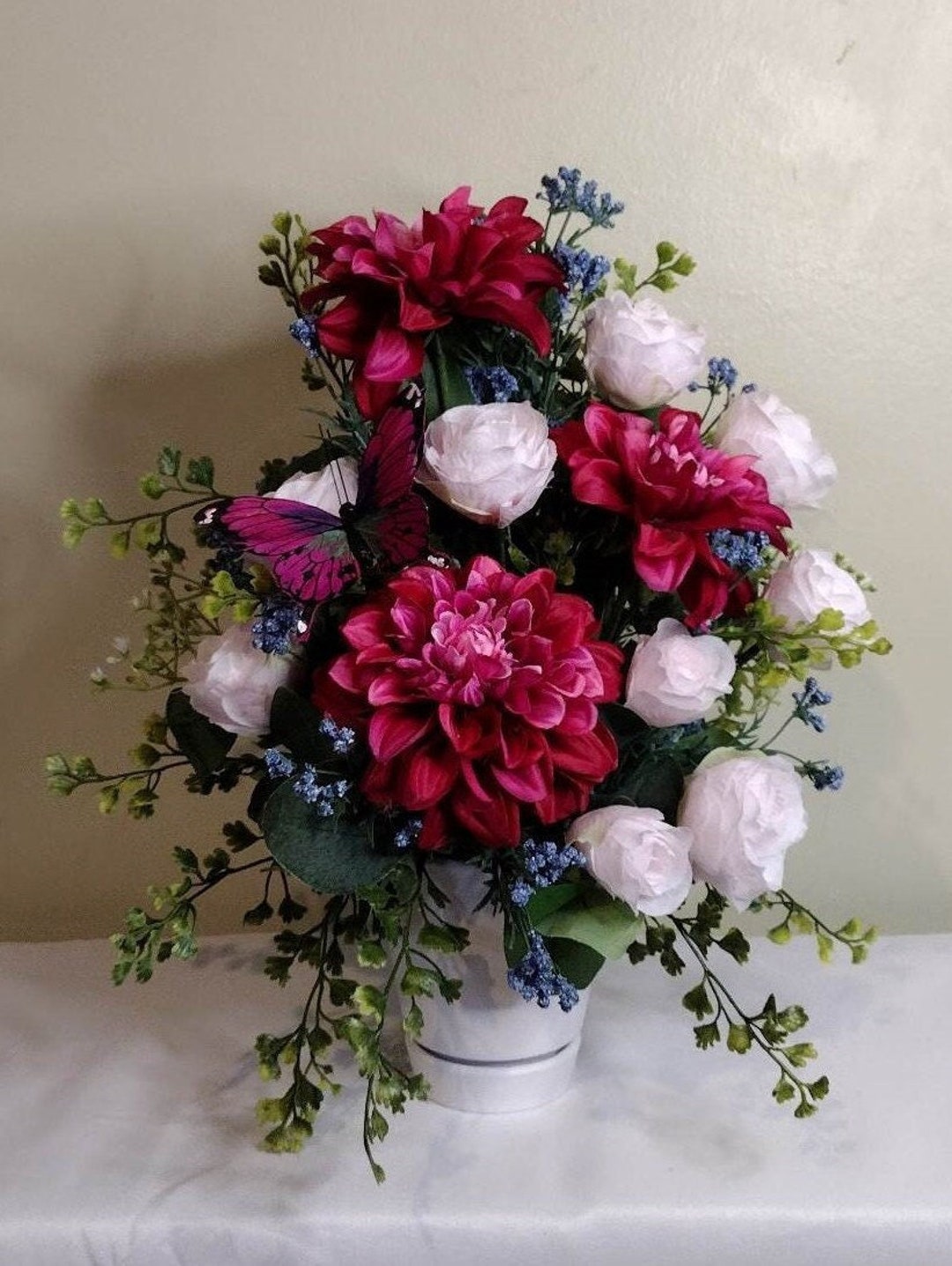 Pink Flower Arrangementfloral Arrangementfaux Floral Arrangement